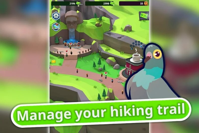 Idle Hiking Manager APK - screenshot 1