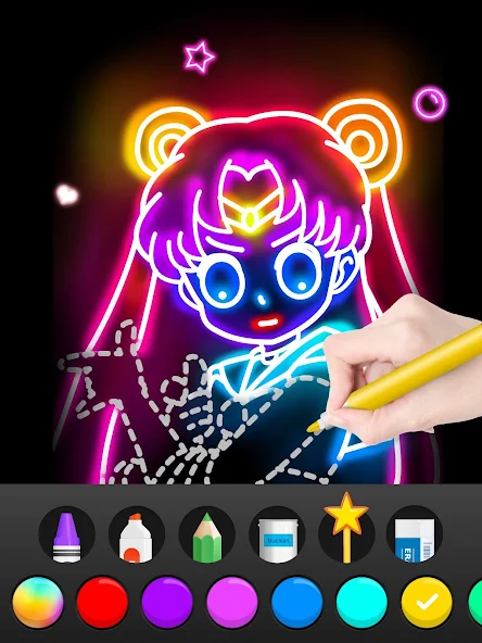 Draw Glow Comics - screenshot 13