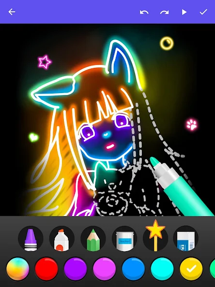 Draw Glow Comics - screenshot 22