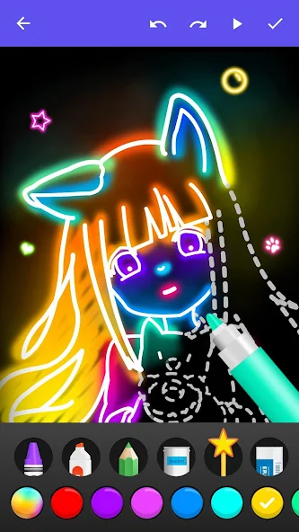 Draw Glow Comics - screenshot 3