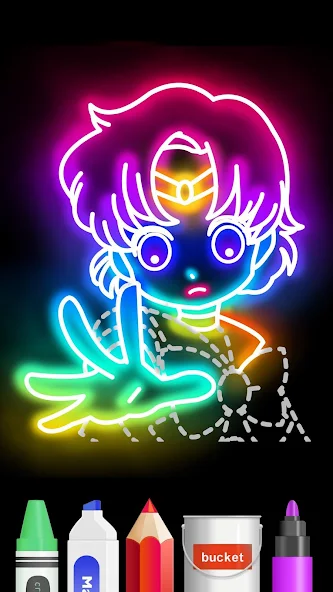 Draw Glow Comics - screenshot 6