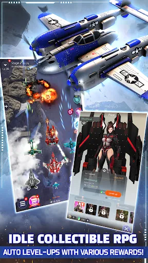 Idle Strikers 1945 APK 1.6.4 [Full Game] for Android - screenshot 1