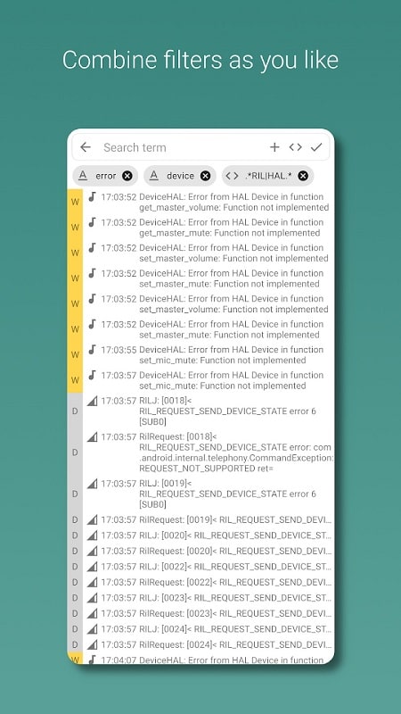Logcat Reader Professional APK - screenshot 1