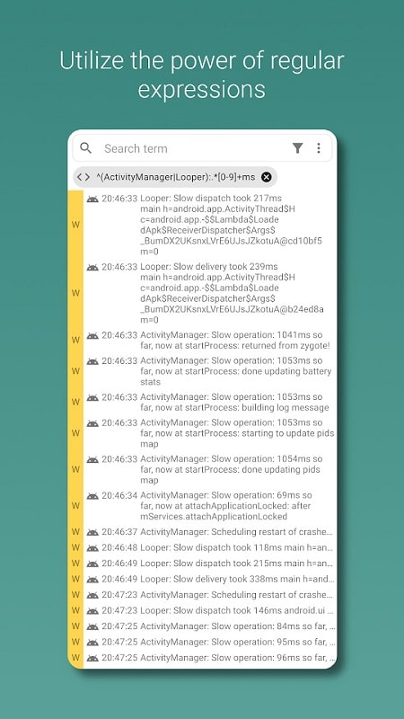 Logcat Reader Professional APK - screenshot 5