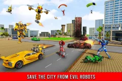 Bee Robot Car Transformation Game: Robot Car Games - screenshot 2