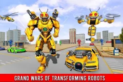 Bee Robot Car Transformation Game: Robot Car Games - screenshot 4