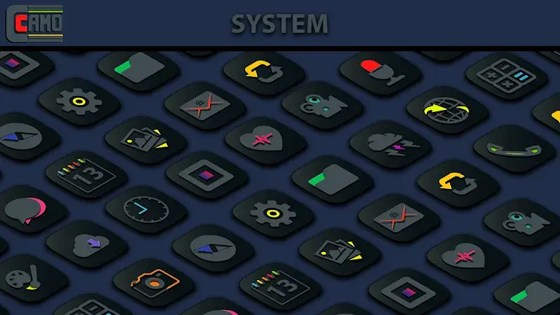 Camo Dark Icon Pack - screenshot 1