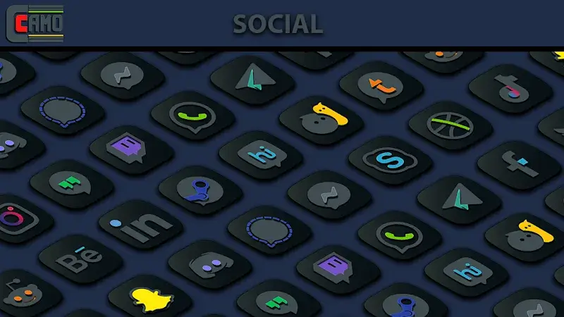 Camo Dark Icon Pack - screenshot 3