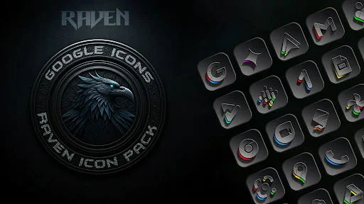 Raven Dark Icon Pack - screenshot 2