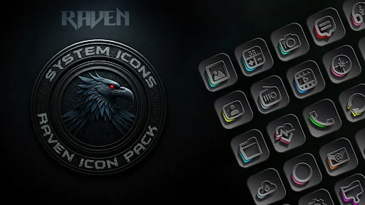 Raven Dark Icon Pack - screenshot 6