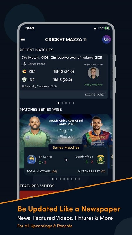 Cricket Mazza 11 Live Line APK - screenshot 1