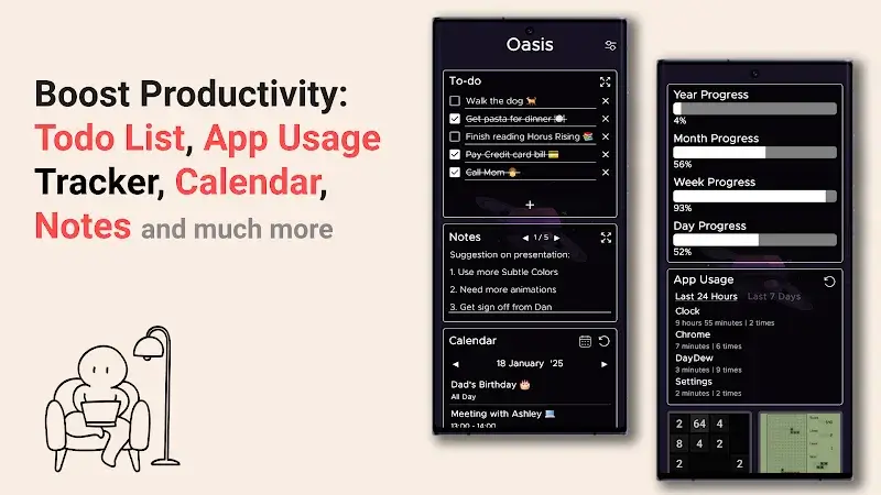 Oasis - Minimal App Launcher - screenshot 2