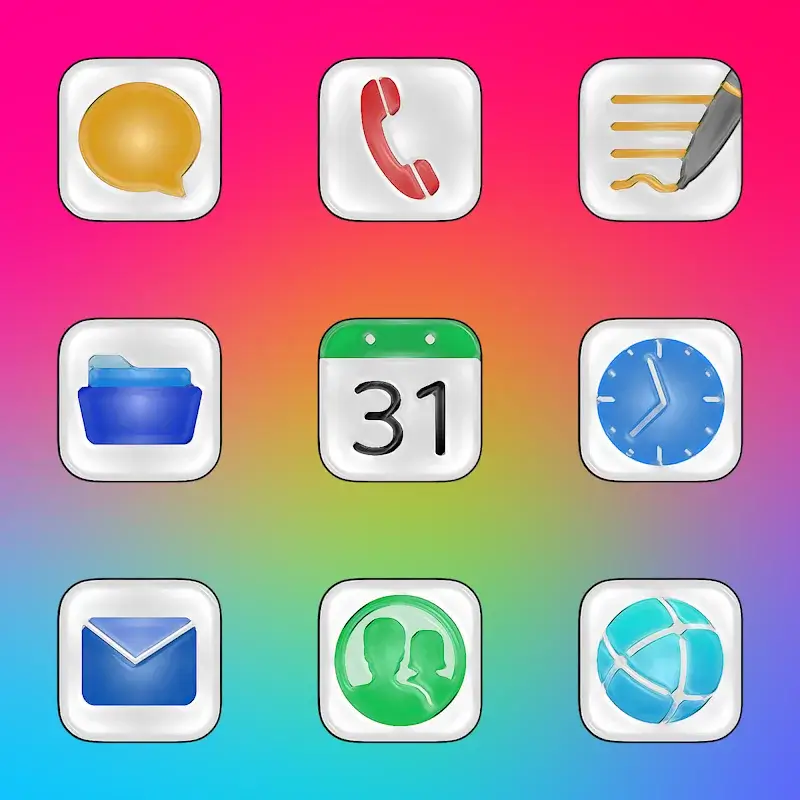 Glossy - Icon Pack v3.2 APK (Full Version) - screenshot 1