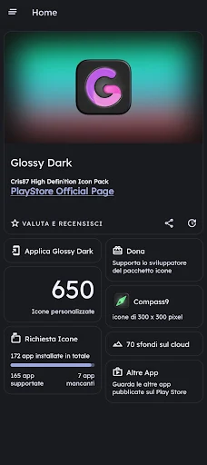 Glossy Dark Icon Pack - screenshot 1