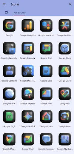 Glossy Dark 3D Icon Pack - screenshot 2