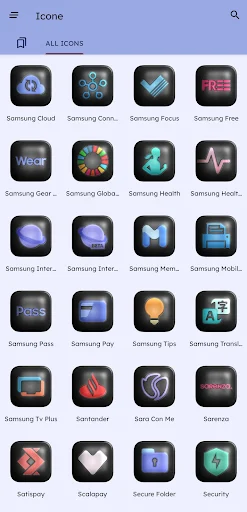 Glossy Dark 3D Icon Pack - screenshot 3