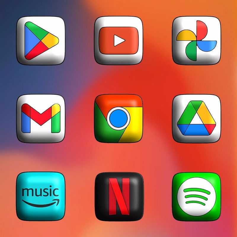 MIUl 3D – Icon Pack APK - screenshot 2