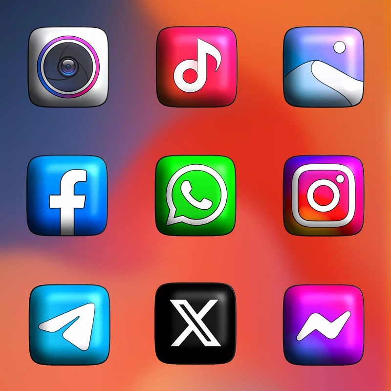 MIUl 3D – Icon Pack APK - screenshot 3
