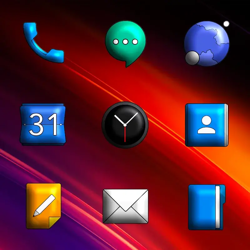 Oxigen 3D - Icon Pack - screenshot 2