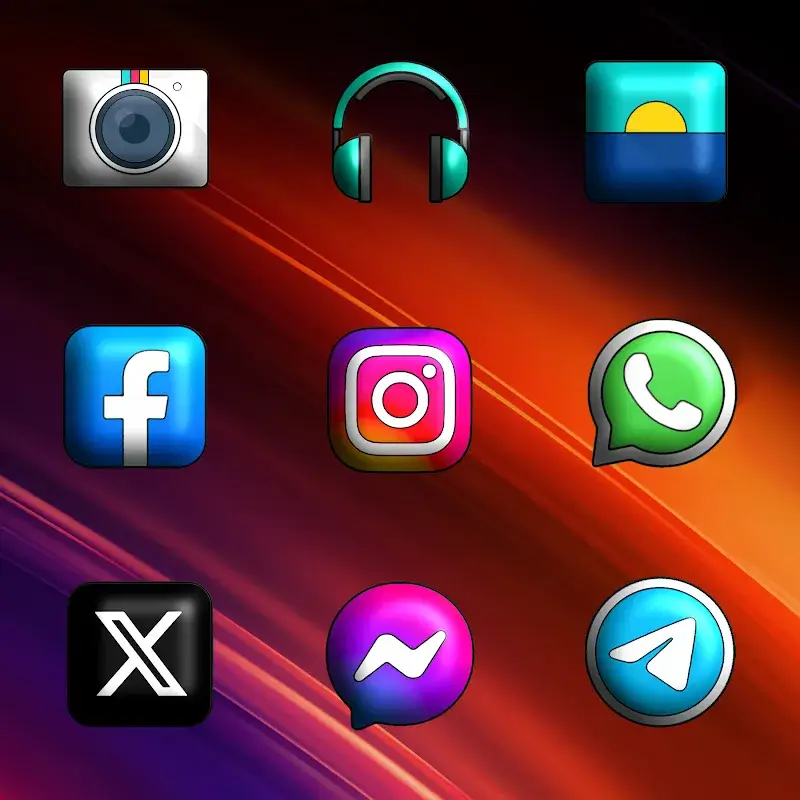 Oxigen 3D - Icon Pack - screenshot 3