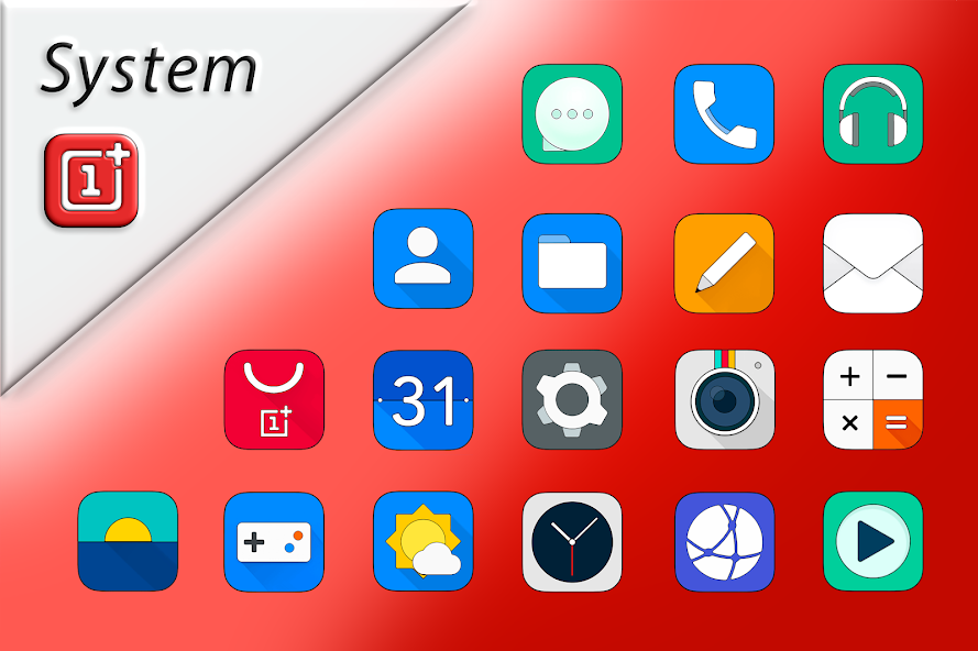 Oxigen Square Icon Pack - screenshot 1