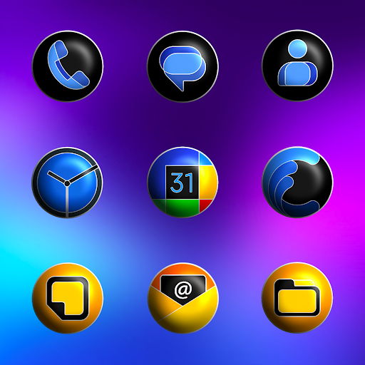 Pixly Fluo 3D Icon Pack - screenshot 2