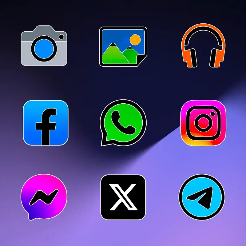 Pixly Limitless Fluo Icon Pack - screenshot 3