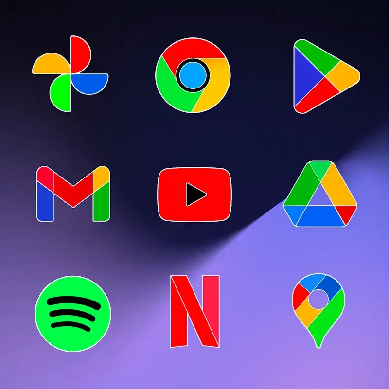 Pixly Limitless Fluo Icon Pack - screenshot 4