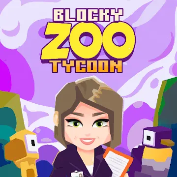 Blocky Zoo Tycoon - Idle Clicker Game! MOD APK icon