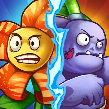 Zombie Defense - Plants War - Merge idle games MOD APK icon