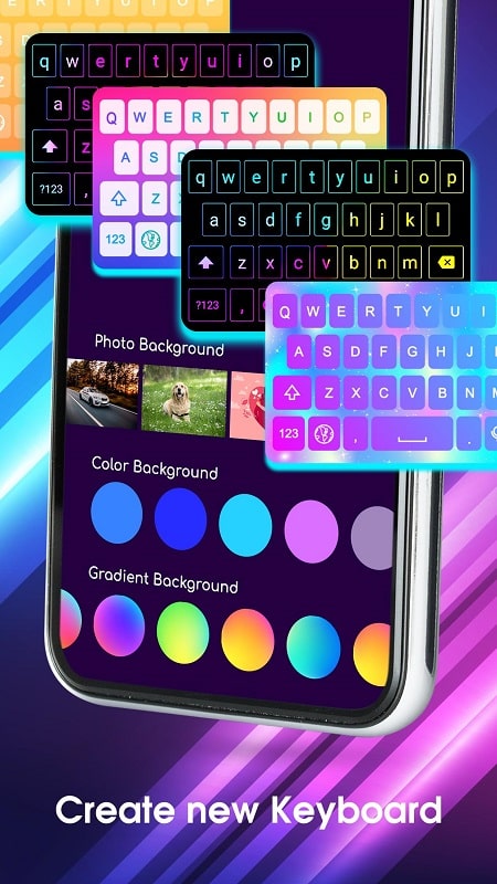 Neon LED Keyboard APK - screenshot 4