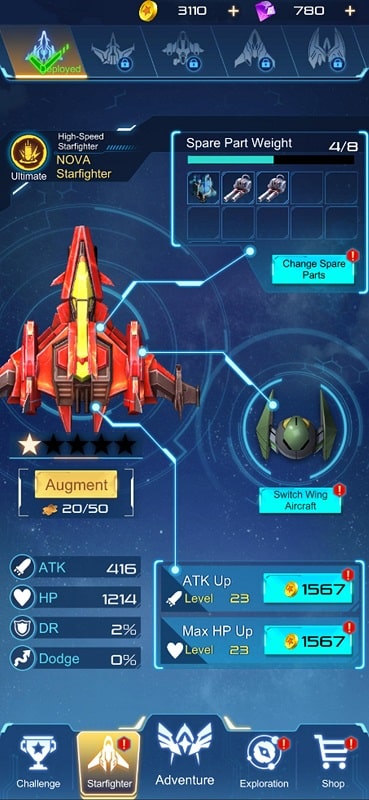 NOVA Fantasy Airforce 2050 APK - screenshot 2