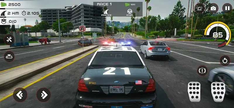 Highway Police Chase Car Games - screenshot 4