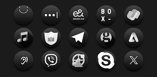 Darko3 BW Icon Pack - screenshot 6