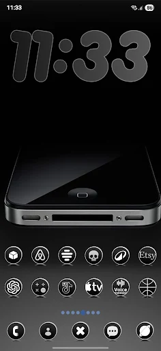 Dark Rounds icon pack - screenshot 3