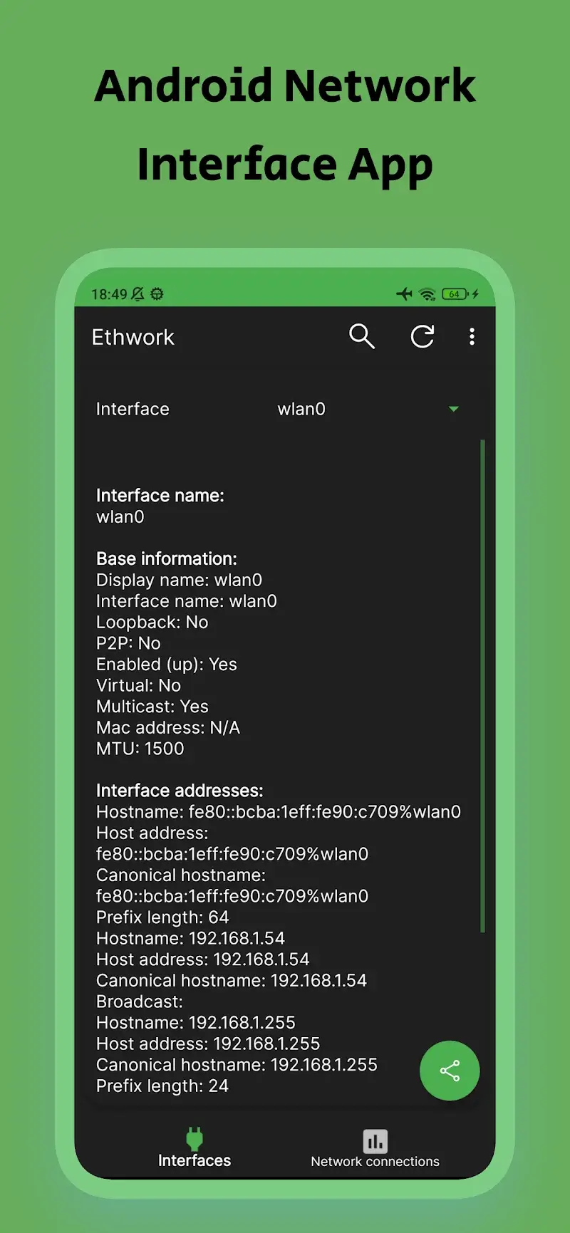 Ethwork Netstat & Interfaces - screenshot 1
