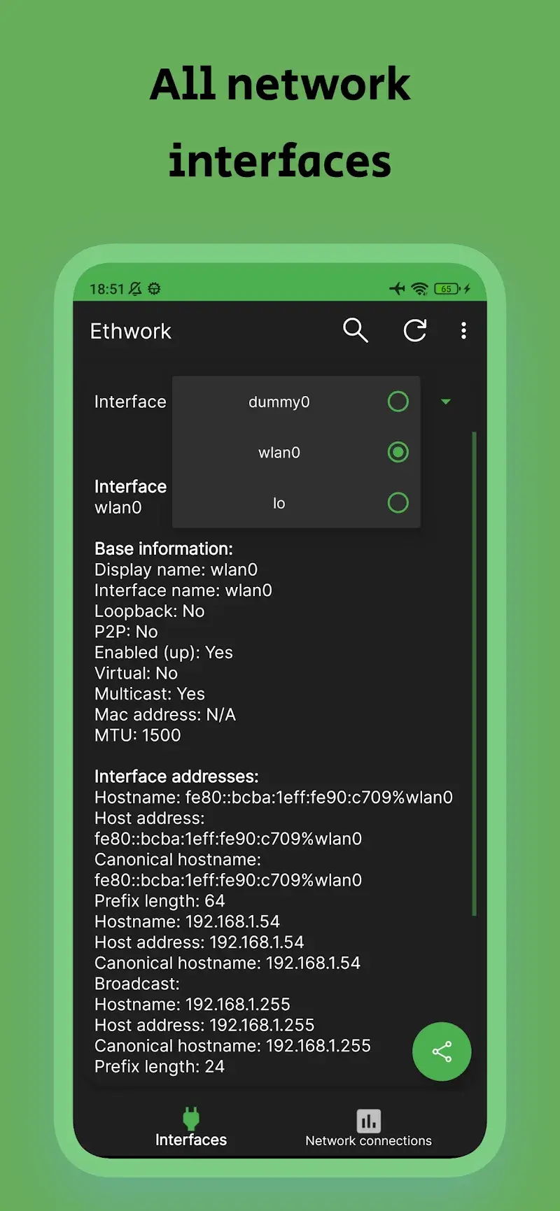 Ethwork Netstat & Interfaces - screenshot 3