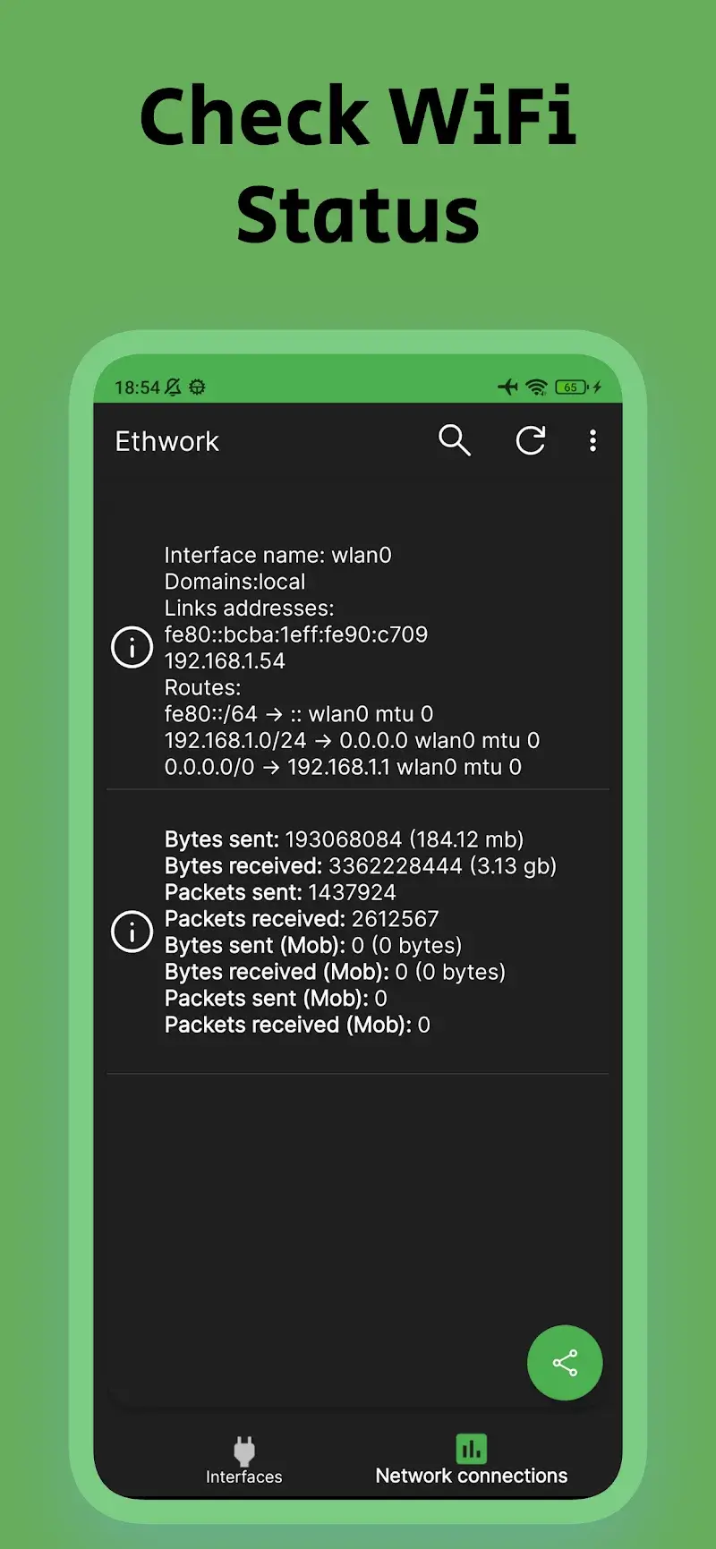 Ethwork Netstat & Interfaces - screenshot 4