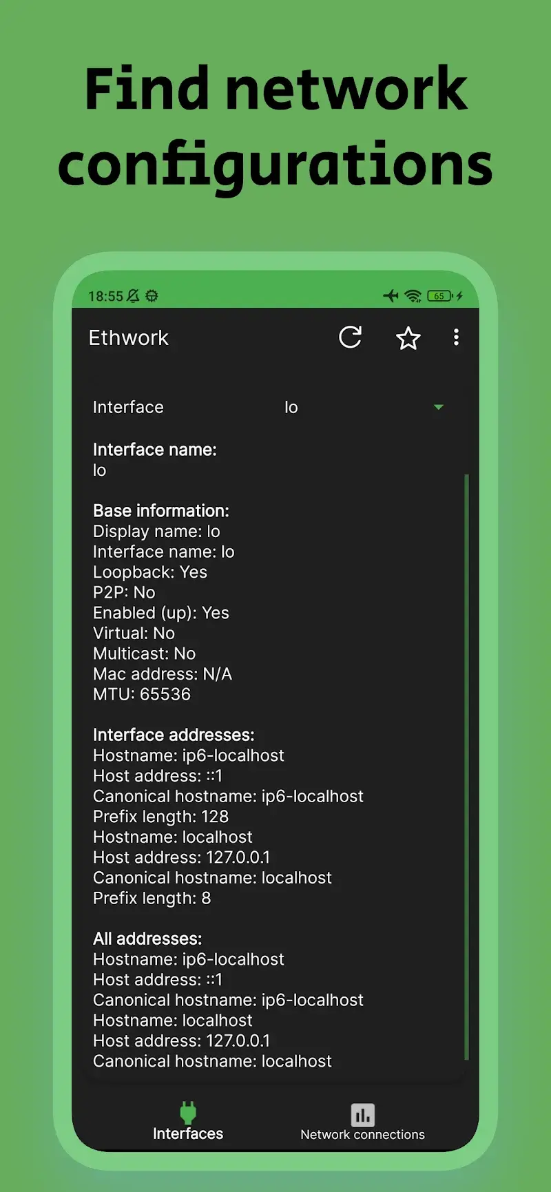 Ethwork Netstat & Interfaces - screenshot 5