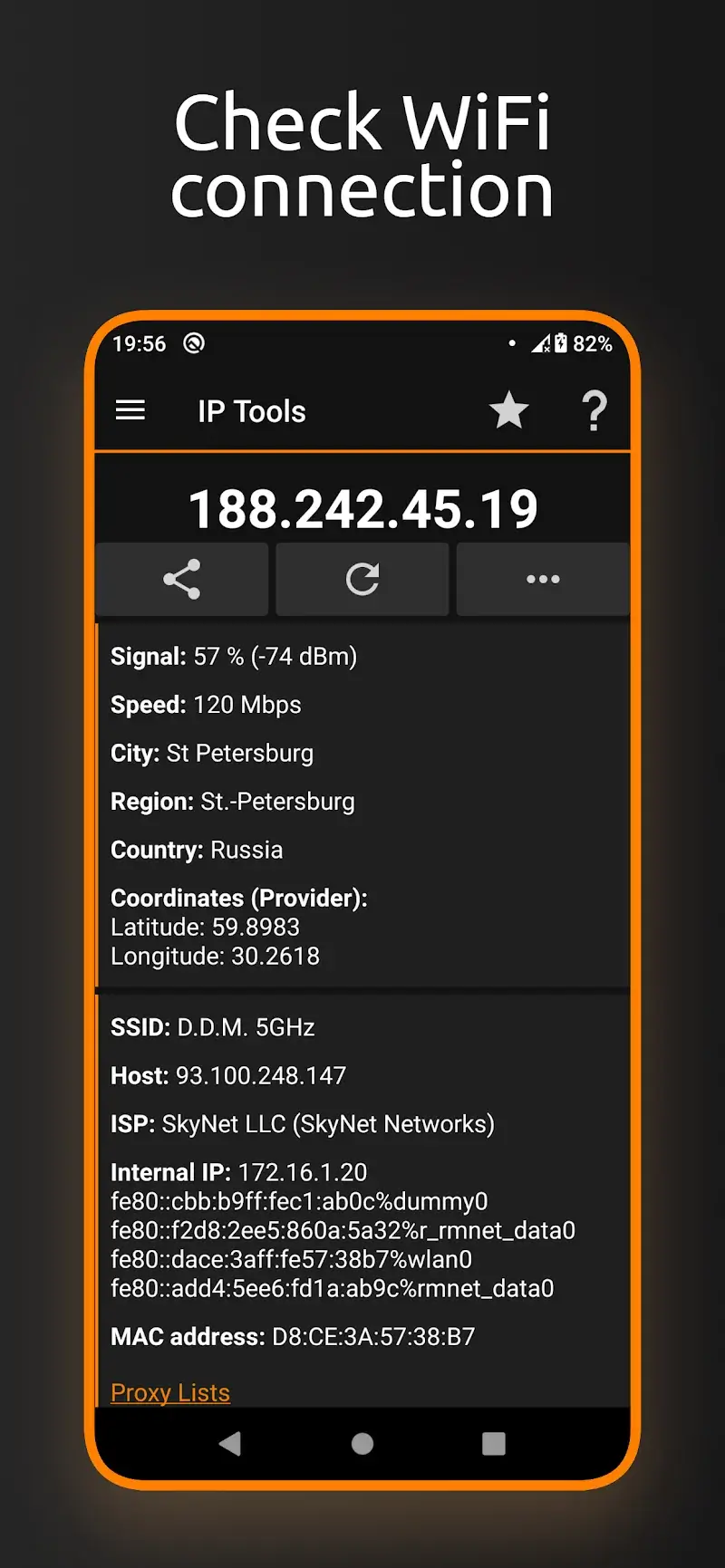 IP Tools WiFi Analyzer - screenshot 1