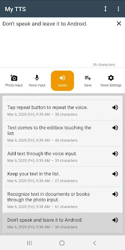 My TTS Text-to-Speech - screenshot 1