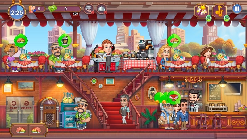 Grand Cafe Mania APK - screenshot 1