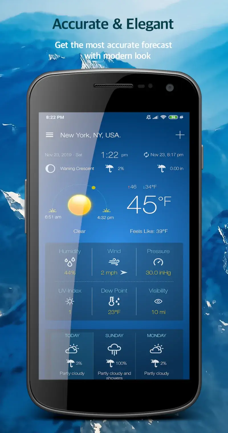 Weather Advanced for Android - screenshot 4