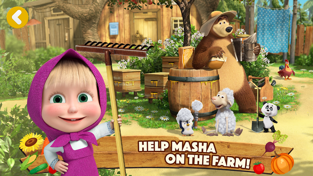 Masha and the Bear: Farm Games - screenshot 1
