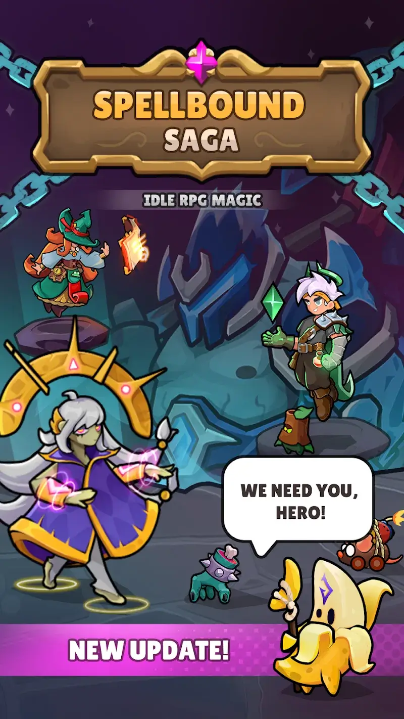 Spellbound Saga Idle RPG Magic - screenshot 1
