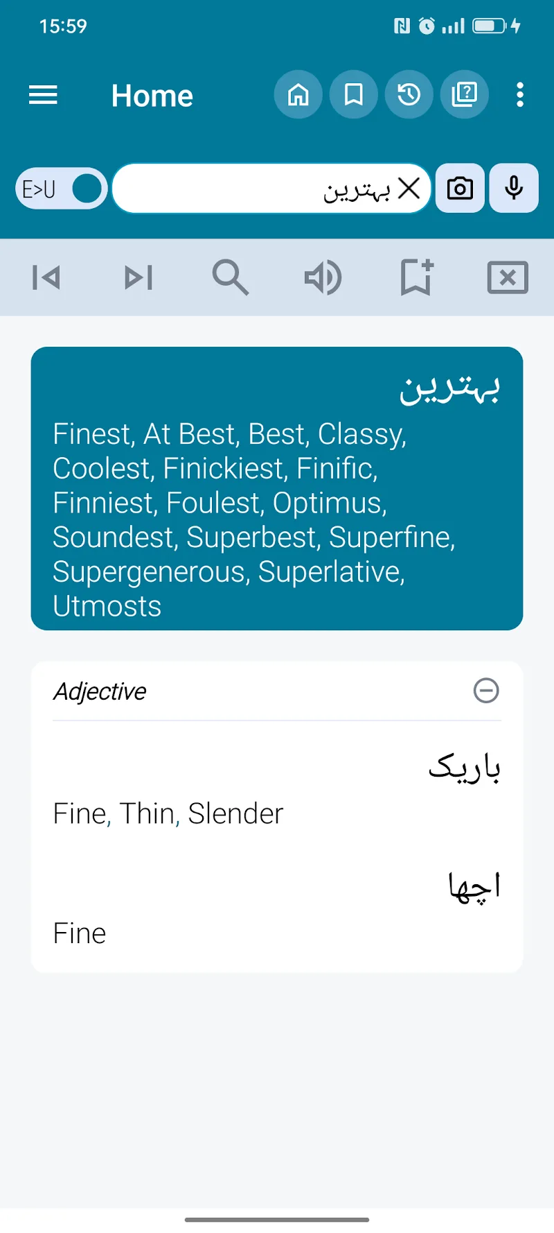 English Urdu Dictionary - screenshot 2