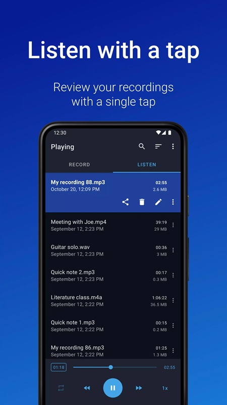 Easy Voice Recorder Pro APK - screenshot 3