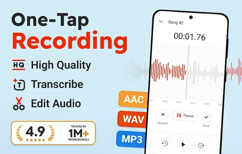 Sound Recorder Plus Voice Rec - screenshot 1