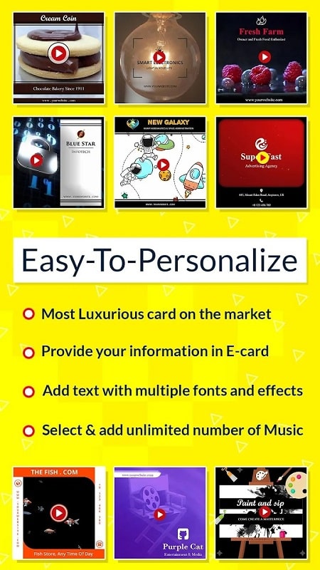 Video Card Maker APK - screenshot 1