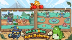 Cat'n'Robot: Idle Defense - Cute Castle TD Game - screenshot 3